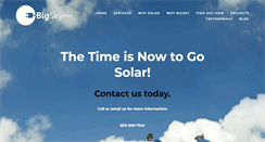 Desktop Screenshot of bigskysolar.com